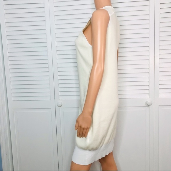RAG & BONE Vivienne Ribbed Ivory Zip Dress Size Large - Picture 7 of 12